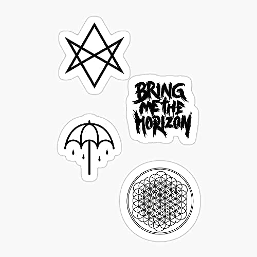 decal Pierce Horizon Metal Veil Emo Sleeping BMTH with Alt Me PTV Sirens Bring The Sticker Decal Vinyl - Peel and Stick to Any Smooth Surface - Image 5