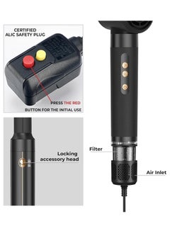 Joshberg 7 in 1 Hair Styler Brush & Hair Dryer, Hair Curler,Hot Air Brush Set,110000 RPM High Speed Multi Styler Hair Straightener,Automatic Curling hair for Fast Drying Curling Volumizing Straightening  - Image 4