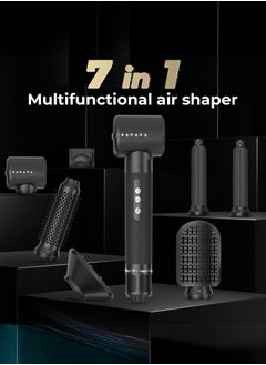 Joshberg 7 in 1 Hair Styler Brush & Hair Dryer, Hair Curler,Hot Air Brush Set,110000 RPM High Speed Multi Styler Hair Straightener,Automatic Curling hair for Fast Drying Curling Volumizing Straightening  - Image 2