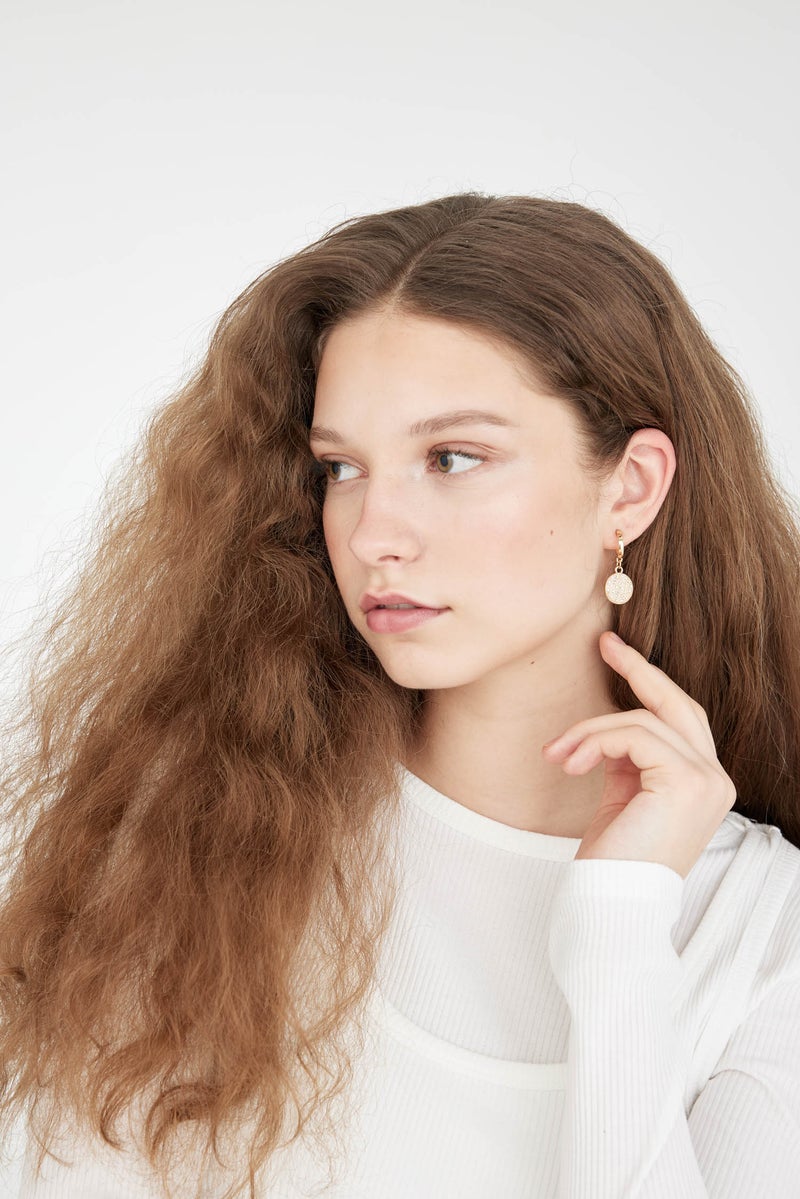 DeFacto Woman 3 Piece Gold Earrings - Image 3