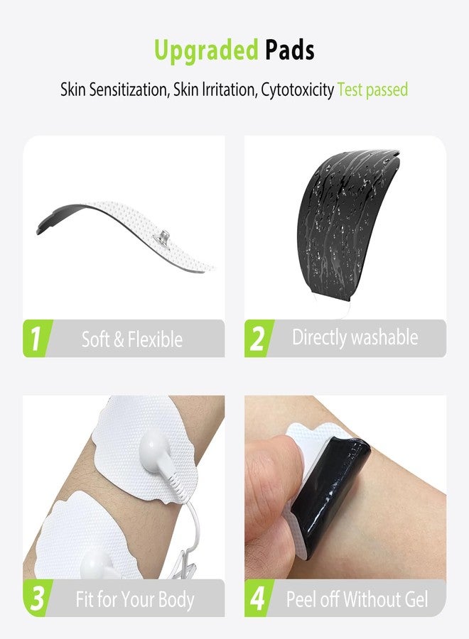 CESLIFF TENS Unit Electrode Pads CESLIFF 20 Pack 3.5mm Snap Self-Adhesive Electrode (White) - Image 4