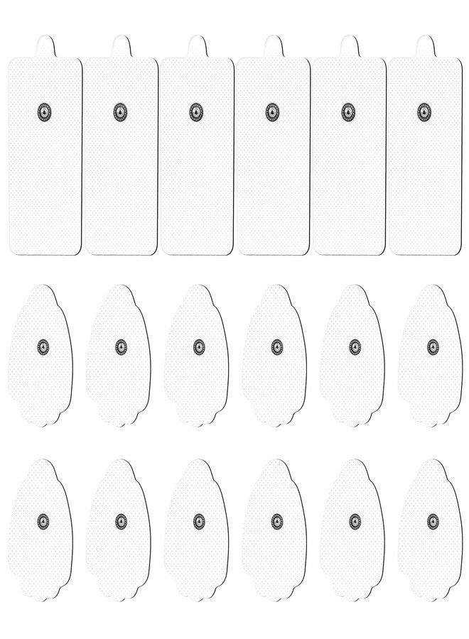 CESLIFF TENS Unit Electrode Pads CESLIFF 20 Pack 3.5mm Snap Self-Adhesive Electrode (White) - Image 1
