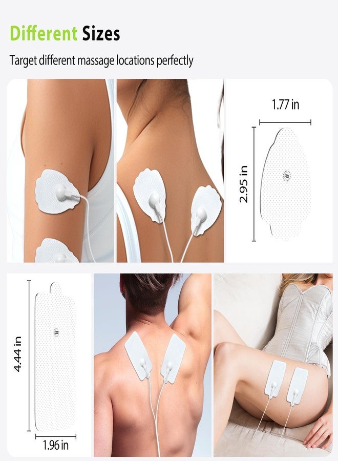 CESLIFF TENS Unit Electrode Pads CESLIFF 20 Pack 3.5mm Snap Self-Adhesive Electrode (White) - Image 5