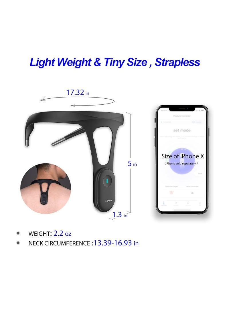 HiPee Hipee P1 Smart Posture Trainer & Corrector – Strapless Design, Vibration Reminder, Bluetooth App Control, Rechargeable, Lightweight & Skin-Friendly - Image 5