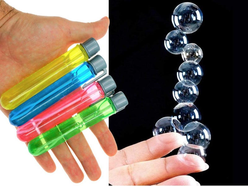 Ja-Ru JA-RU Grab a Bubble Touchable Mini Bubble Wands (24 Mini Bubbles Assorted) Small Bubble Tube for Kids. Outdoor Summer Toys Bulk Party Favors Birthday Gifts Giveaways. 1524-24p - Image 2