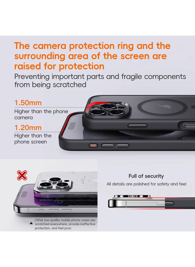 S-TOP Case For iPhone 16 Pro Fine Hole Frosted MagSafe Magnetic Phone Case - Image 3