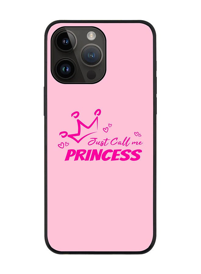 Stylizedd Rugged Black edge case for Apple iPhone 14 Pro Max Slim fit Soft Case Flexible Rubber Edges Anti Drop TPU Gel Thin Cover - Just call me princess - Image 1