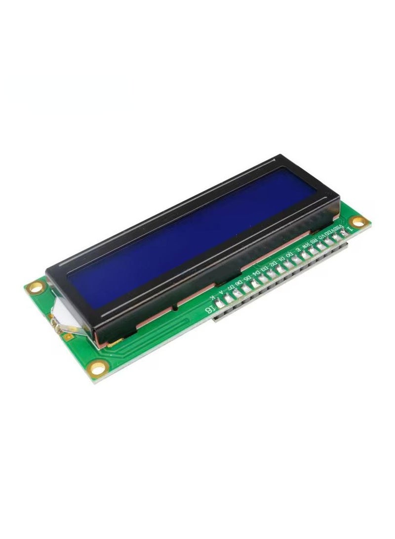 شاشة ال سي دي 2x16 ذات الأحرف التسلسلية IIC/I2C 1602 اضاءة زرقاء - Image 1