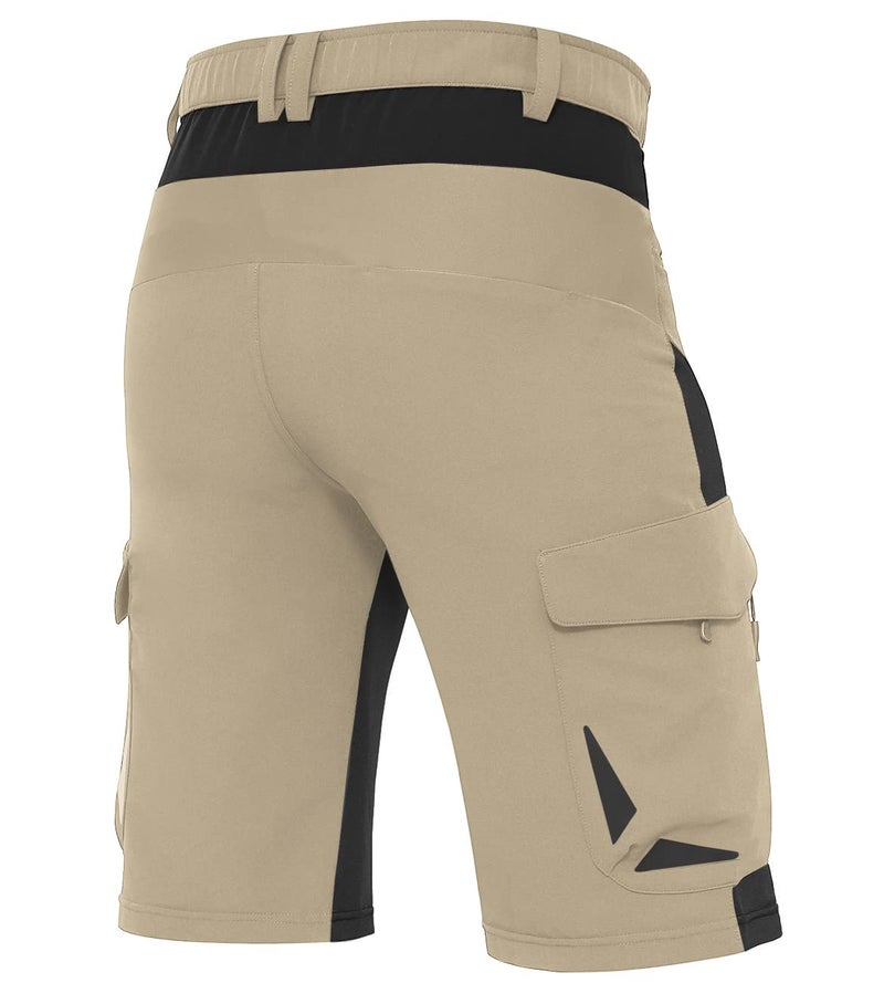 XKTTAC Men's Outdoor Quick Dry Lightweight Cargo Shorts for Hiking, Casual, Camping, Tactical, Fishing, Golf, Travel with 6 Pockets (Fossil, Large) - Image 3