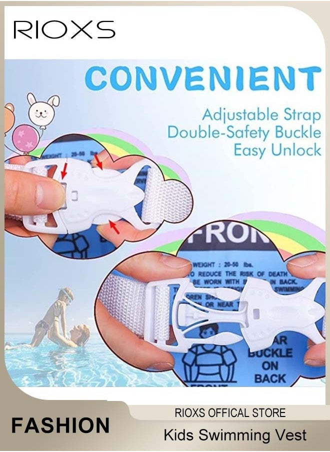 RIOXS Toddler Kids Boys Girls Swim Vest Water Wings Safety Swim Aid Jumper Inflatable Swim Arm Bands Float Sleeves Swimming Armbands for Sea Pool Beach Training  - Image 3