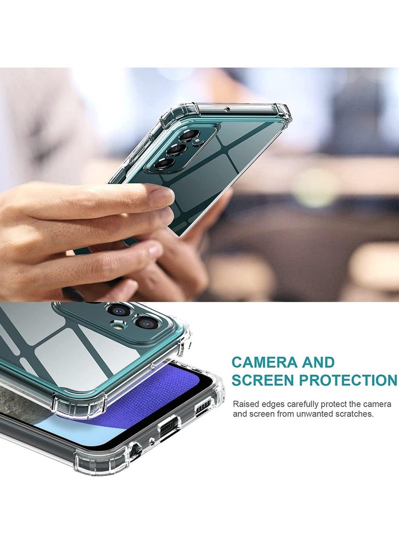 Case For Samsung Galaxy A14 5G clear silicone case soft TPU transparent clear anti scratch cover with reinforced shockproof bumper edge to edge corner protection for Samsung Galaxy A14 5G - Image 2