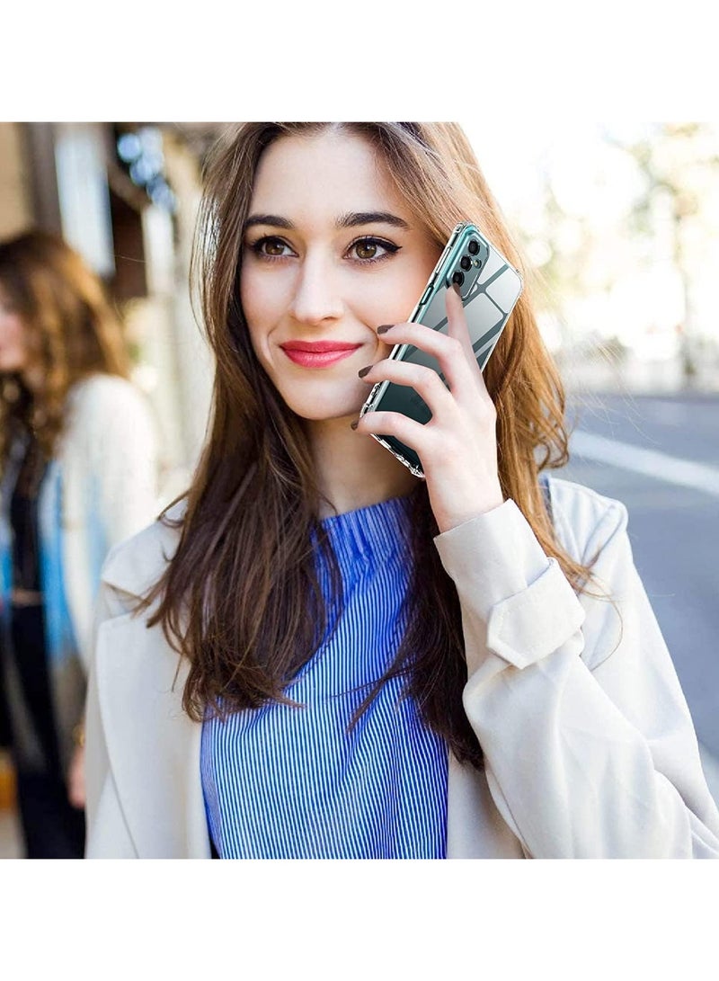 Case For Samsung Galaxy A14 5G clear silicone case soft TPU transparent clear anti scratch cover with reinforced shockproof bumper edge to edge corner protection for Samsung Galaxy A14 5G - Image 3