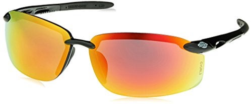 Crossfire 12620 W Safety Glasses, Red Mirror Lens, One Size - Image 1