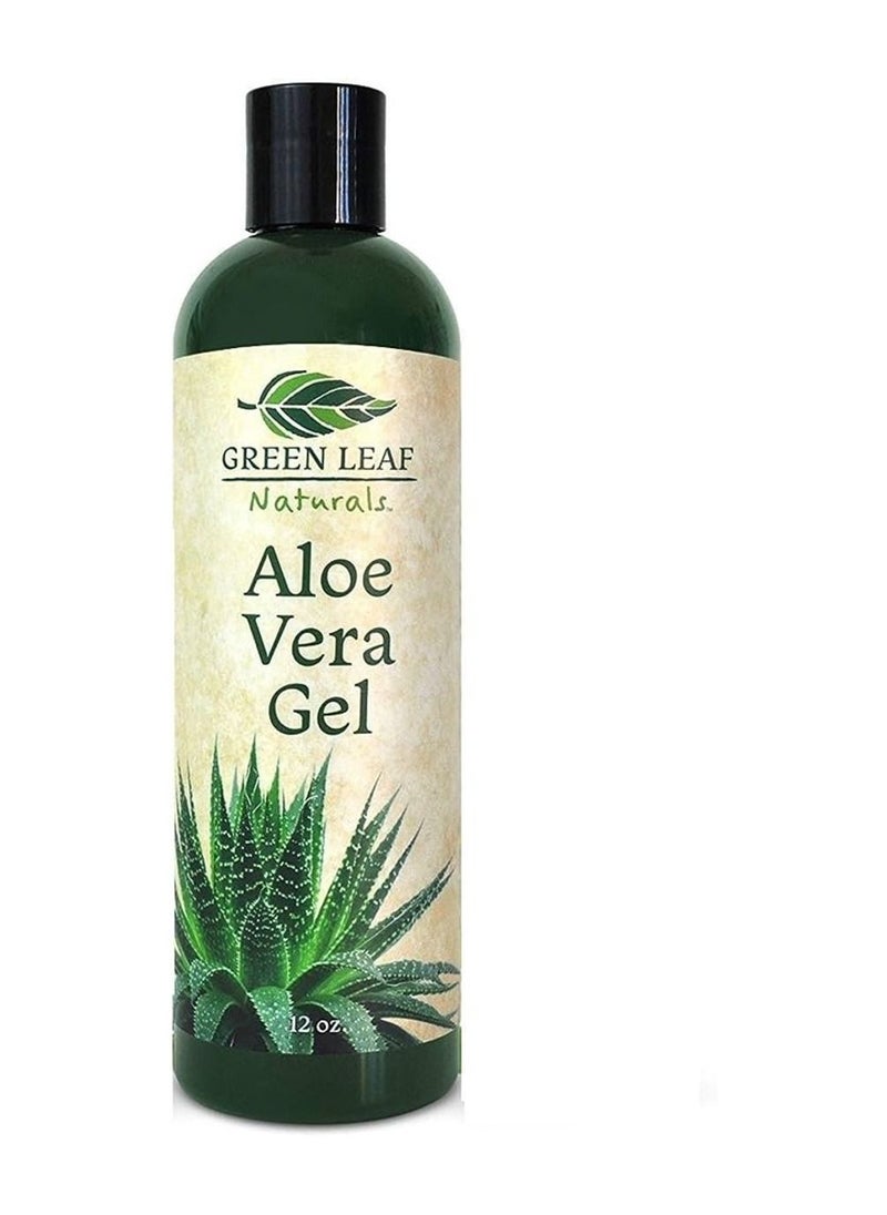 Green Leaf - GREEN LEAF NATURALS Aloe Vera Gel Hand-Harvested & Cold-Pressed, 12 fl. oz - Image 1
