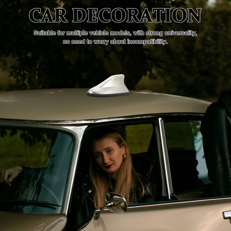 Universal Gold Car Shark Fin Antenna Cover Waterproof Roof Signal Base Replacement - Image 5