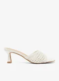 ريد WHITE WOVEN PU