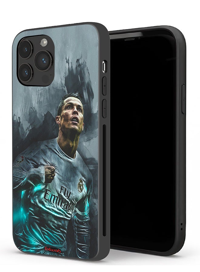 Tolwak Apple iPhone 13 Pro Protective Case Cristiano Ronaldo Art - Image 1
