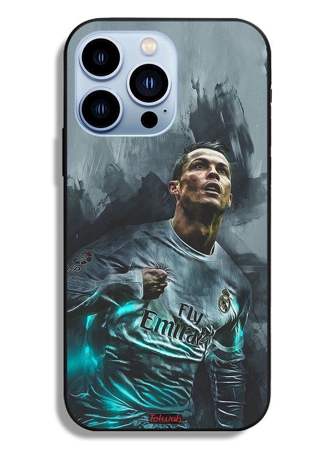 Tolwak Apple iPhone 13 Pro Protective Case Cristiano Ronaldo Art - Image 2