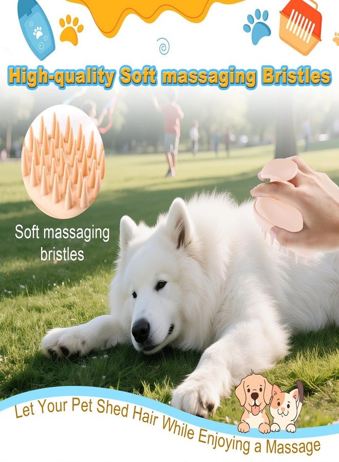 Peehss 2-in-1 Dog Bath Brush for Grooming & Massage - Pet Silicone Brush for Long & Short Haired Dogs and Cats, Dog Scrubber for Bath, Rubber Curry Brush, Use Wet as Bath Brush or Dry for Grooming - Image 5