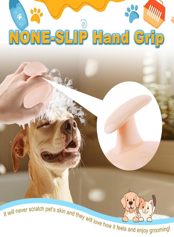 Peehss 2-in-1 Dog Bath Brush for Grooming & Massage - Pet Silicone Brush for Long & Short Haired Dogs and Cats, Dog Scrubber for Bath, Rubber Curry Brush, Use Wet as Bath Brush or Dry for Grooming - Image 3