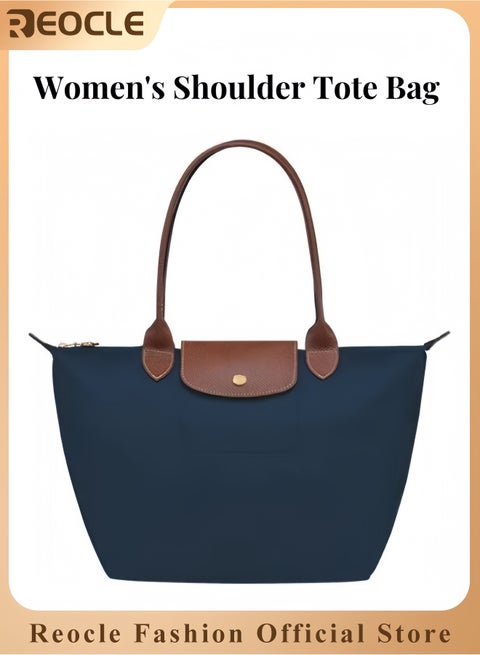 Women's Shoulder Tote Bag Nylon Top-Handle Purse Foldable Weekend Hobo Handbag Top Handle Ladies Shoulder Bags