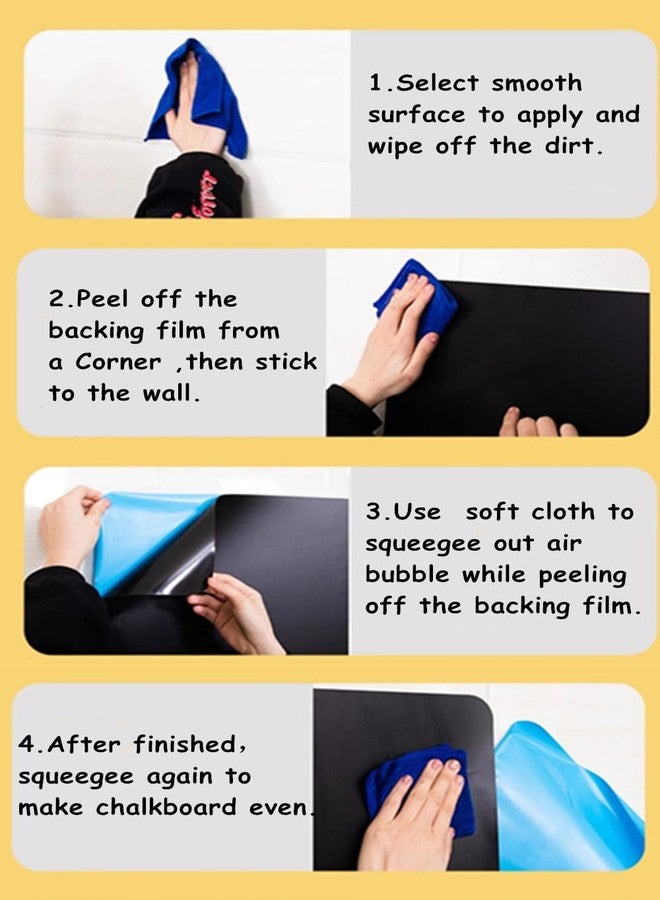 TAKSDAI Magnetic Chalkboard Contact Paper for Wall (24" x 36") - Image 3
