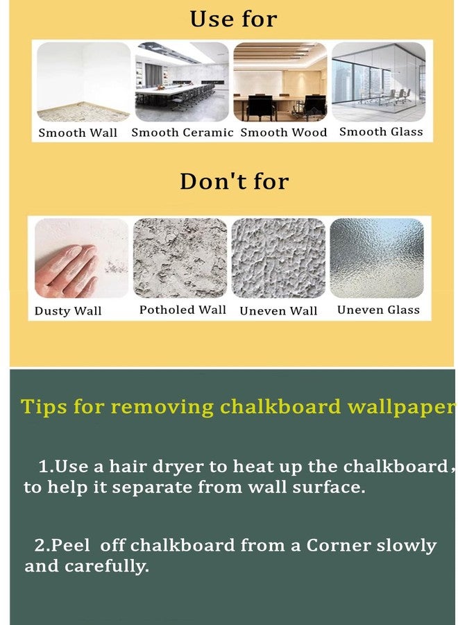 TAKSDAI Magnetic Chalkboard Contact Paper for Wall (24" x 36") - Image 4