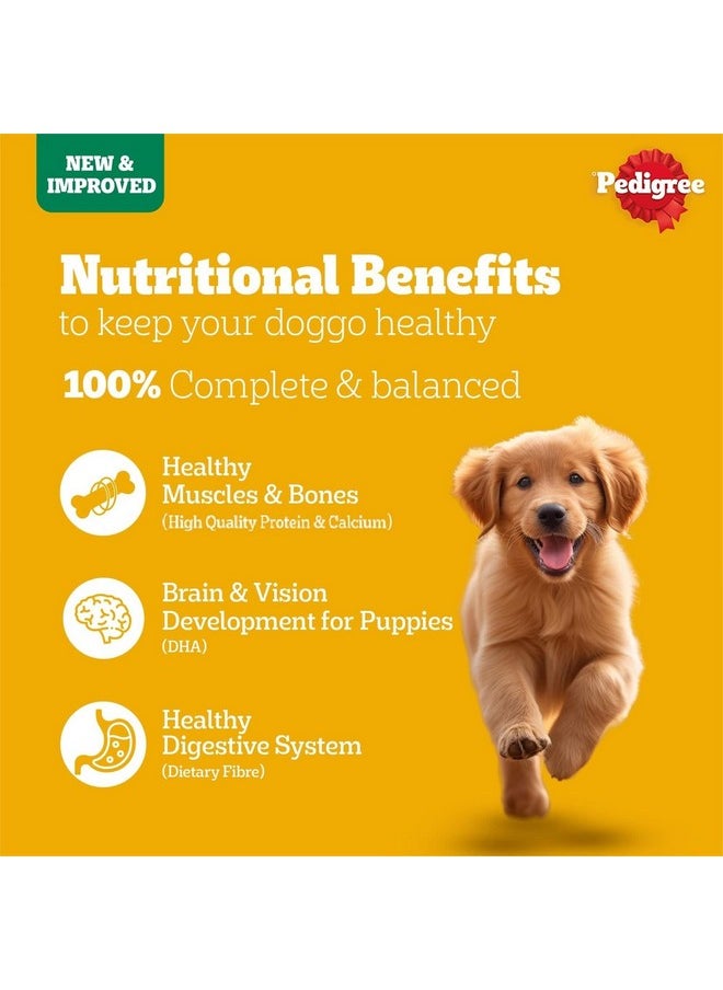 Pedigree 100% Vegetarian, Dry Dog Food, Complete & Balanced Nutrition For Puppy & Adult Dogs, 1 Kg  - Image 2