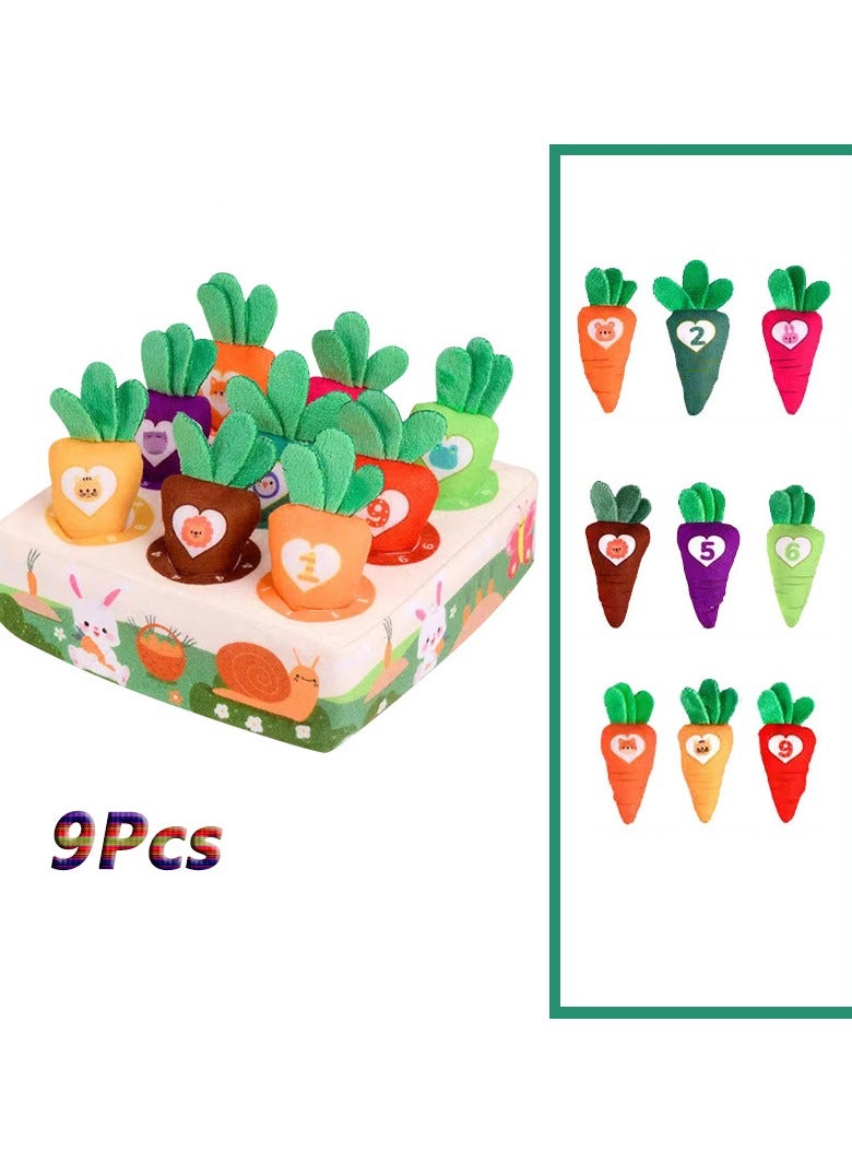 هالامودو لعبة مونتيسوري تعليمية: صندوب سحب الجزر بصورة صريرية - لعبة المناديل المتينة لتنمية التنسيق بين العين واليد والفضول لدى الرضع - Image 1