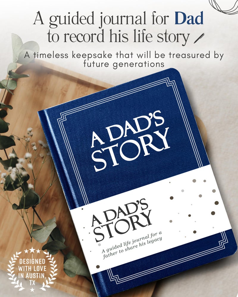 Coco & Lan Dad's Life Story Journal (Hardcover): A Meaningful Keepsake for Dad to Share His Journey and Memories, Book Includes 250+ Prompt Questions, Sentimental Gifts for Father's Day, Birthday & Christmas - Image 3