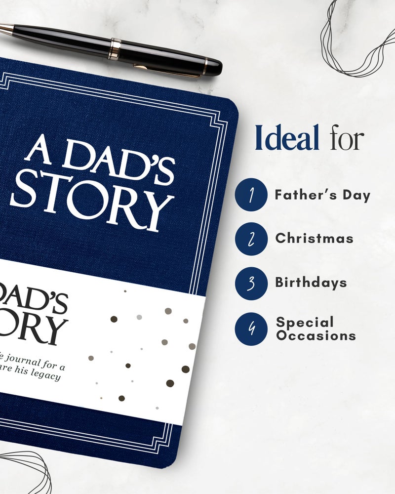 Coco & Lan Dad's Life Story Journal (Hardcover): A Meaningful Keepsake for Dad to Share His Journey and Memories, Book Includes 250+ Prompt Questions, Sentimental Gifts for Father's Day, Birthday & Christmas - Image 5
