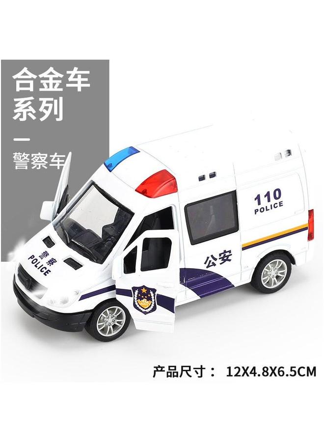 Loquat Inertia Sound Light Toy Vehicle 110 public security】