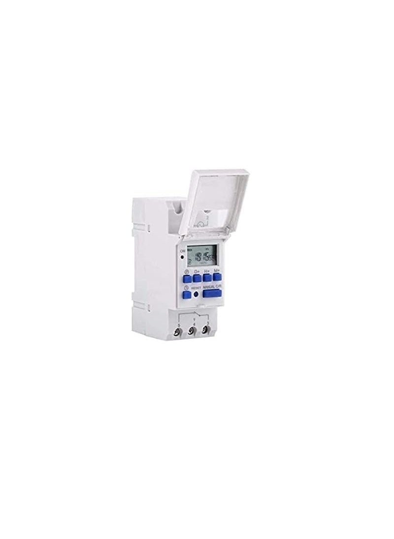 MAXWELL Maxwell 240V AC Programmable DailyWeekly Digital LCD Display Control CounterTime Timer Relay Switch DIN Rail Type Warranty 12 Months  - Image 1