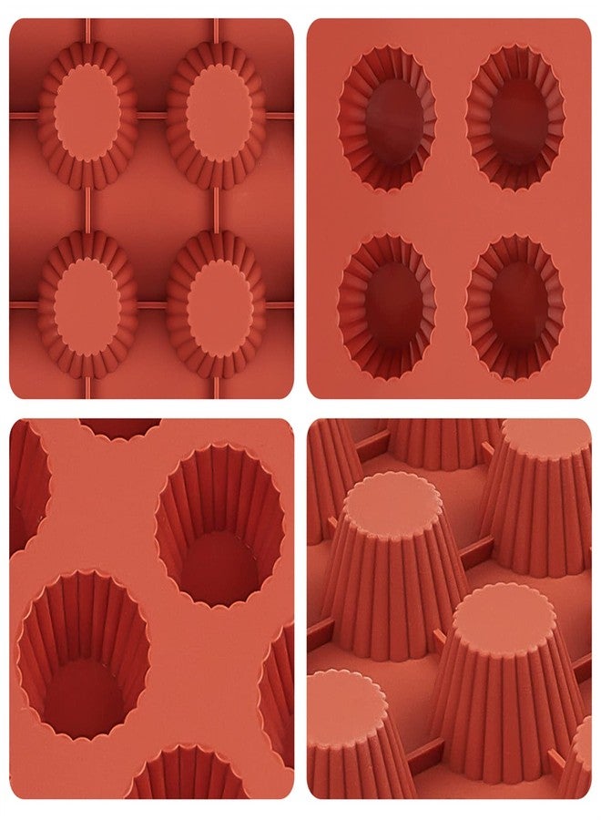 JOERSH 30-Cavity Mini Peanut Butter Cup Mold Silicone Candy Mold Bite Size for Keto Fat Bomb, Dark Chocolate - Image 3