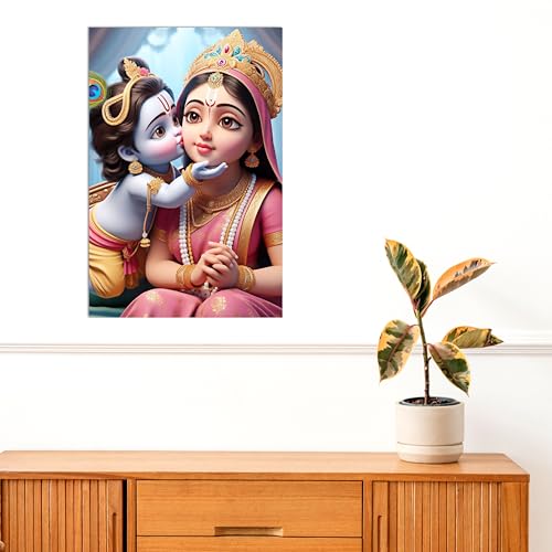 Twinster Paper Bal Krishna Posters Photo For Pregnant Women, Baby Poster Self Adhesive (Size 45 Cm By 30 Cm) Pack Of 1 (Design 8) - Image 2