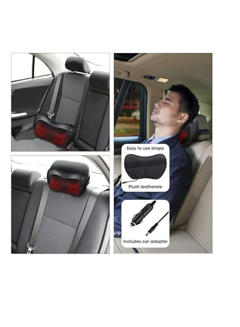 DIGI CORE Back Massager Shiatsu Neck Massager With Heat  Electric Kneading Massage Pillow For Back Neck Shoulders Muscle Pain Relief Use At Home Car Office Gifts For Men Women - Image 2