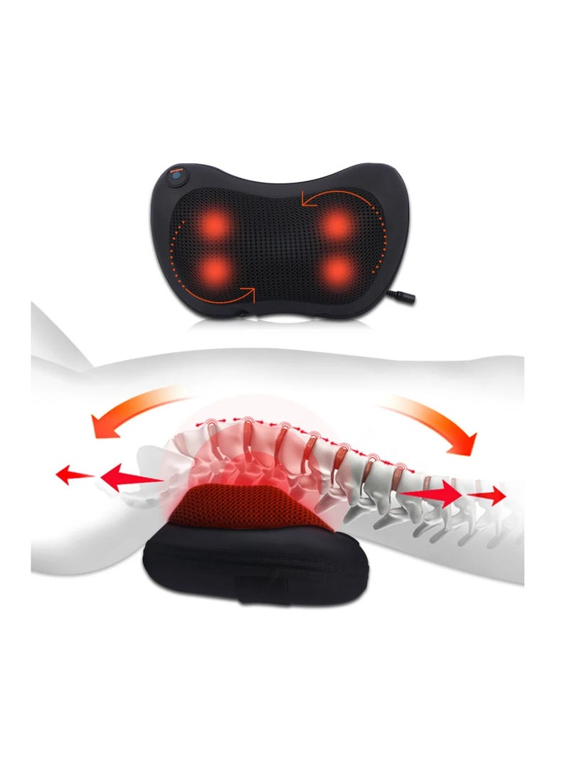 DIGI CORE Back Massager Shiatsu Neck Massager With Heat  Electric Kneading Massage Pillow For Back Neck Shoulders Muscle Pain Relief Use At Home Car Office Gifts For Men Women - Image 3