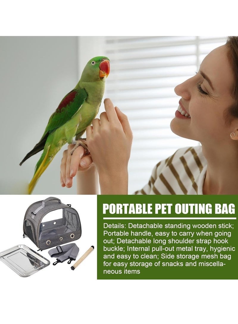 general Bird Carrier Travel Cage | Travel Bag Animal Carrier Parrot Carrier -Bird Carrier Travel Cage | Travel Bag Animal Carrier Parrot Carrier - Portable Breathable Travel Cage for Cockatiel, Parrot, Small - Image 3