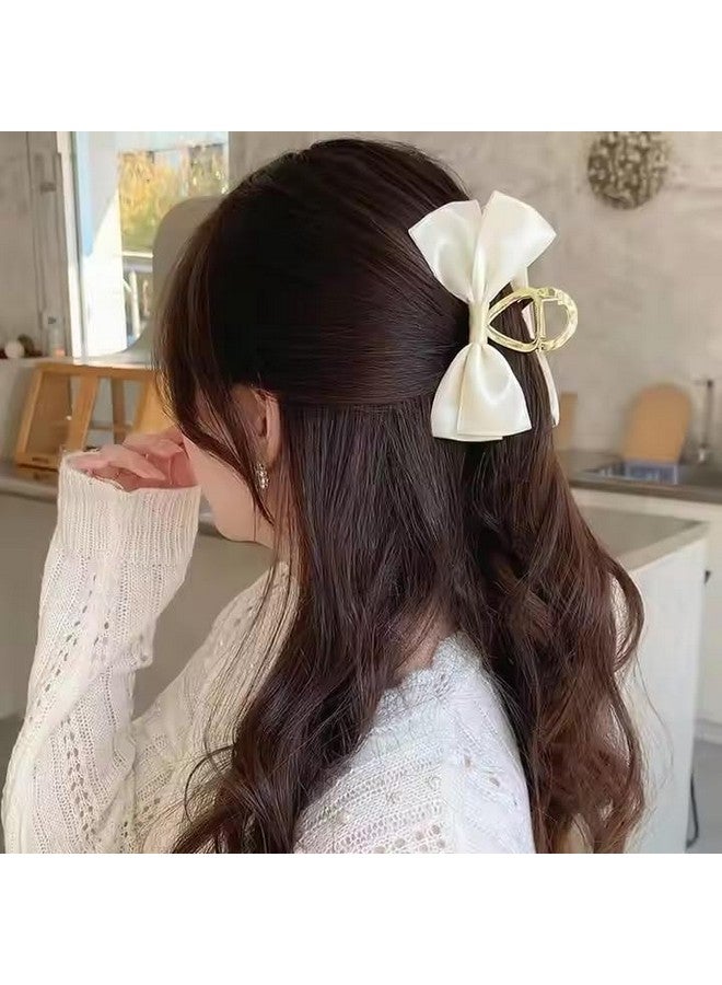 ZUGAD Multi-Color with multi-disionfor women and girl hair Accessories Bow Claw Clips - Large, Non-Slip, and Stylish Hair Accessories (Pack of 2) - Image 3