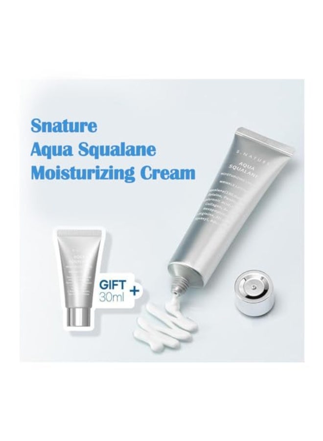 AQUA SQUALANE MOISTURIZING CREAM | Face Moisturizer for Dry and Sensitive Skin, All skin type moisturizing cream for hydration & soothing, For S.Nature Aqua Squalane Moisturizing Cream, 2.02fl.oz. & 1.01fl.oz. - Image 2