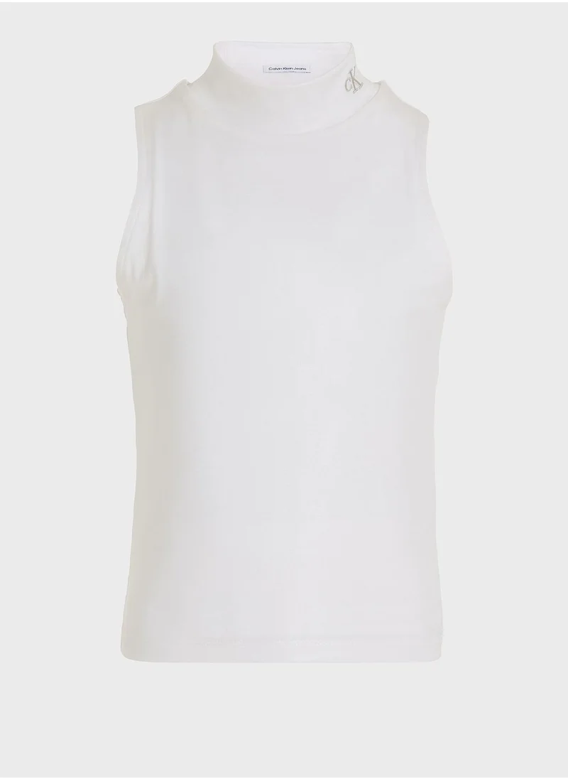 Calvin Klein Jeans Youth Mockneck Tank Top