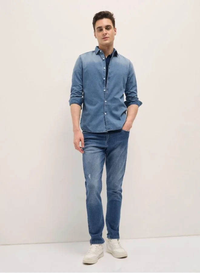 THE BEAR HOUSE Men's Shirt for Casual and Formal Wear | Classic Button-Down Style for Office, Daily Use, Travel, Events & All-Season Outfits | Versatile & Stylish Wardrobe Essential for Every Occasion