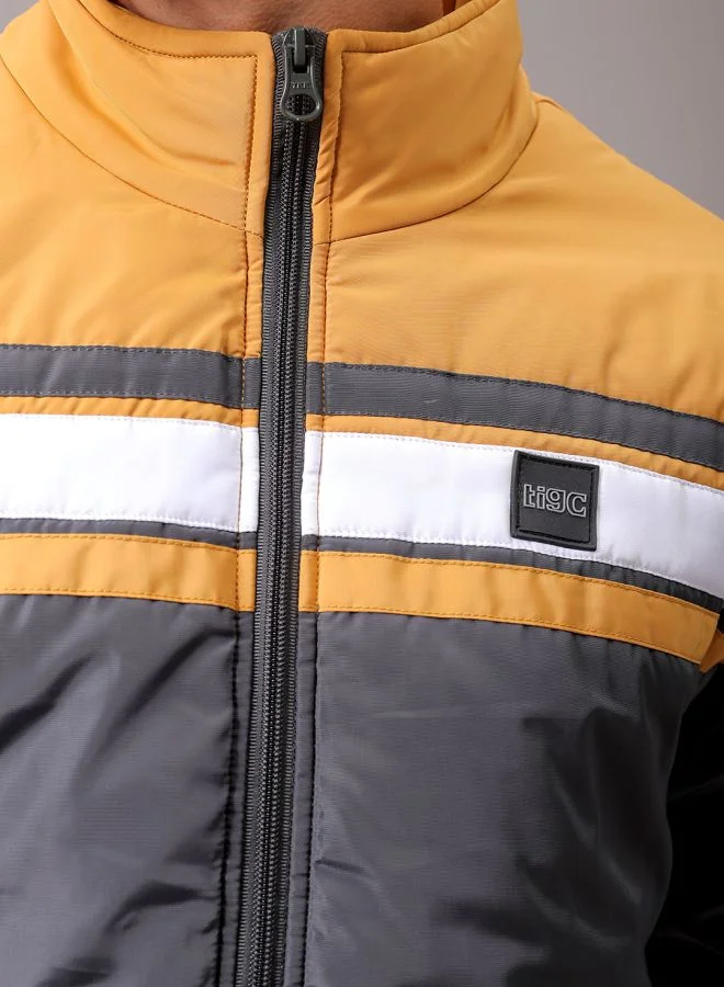 شركة المرآب الهندية Men Slim Fit Mix & Match Puffer Jackets