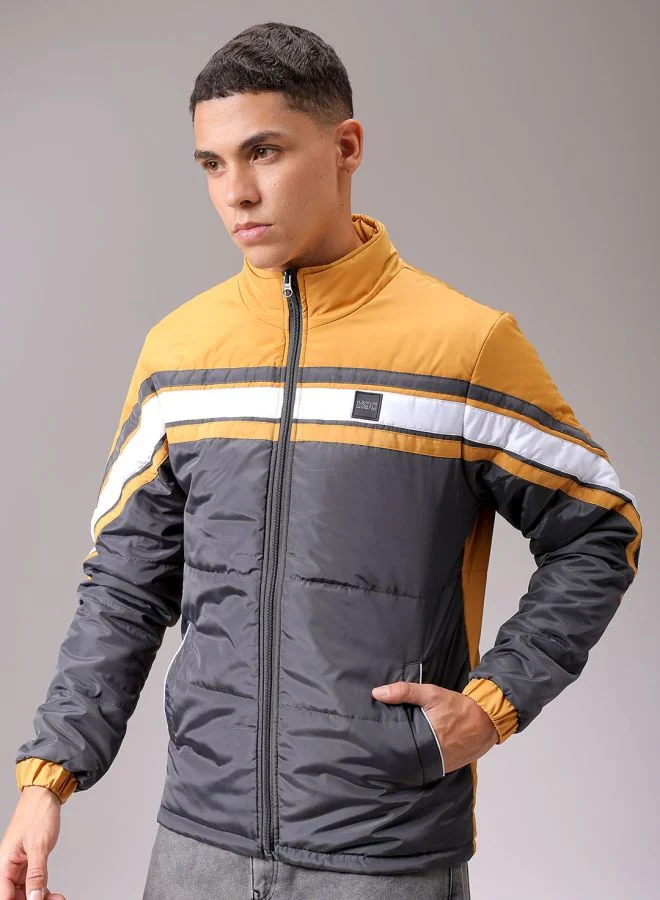 شركة المرآب الهندية Men Slim Fit Mix & Match Puffer Jackets
