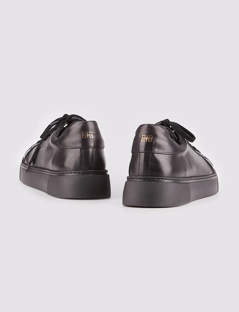 كاباني Portland Men's Casual Sneaker Erekek Shoes 378M1495 Black