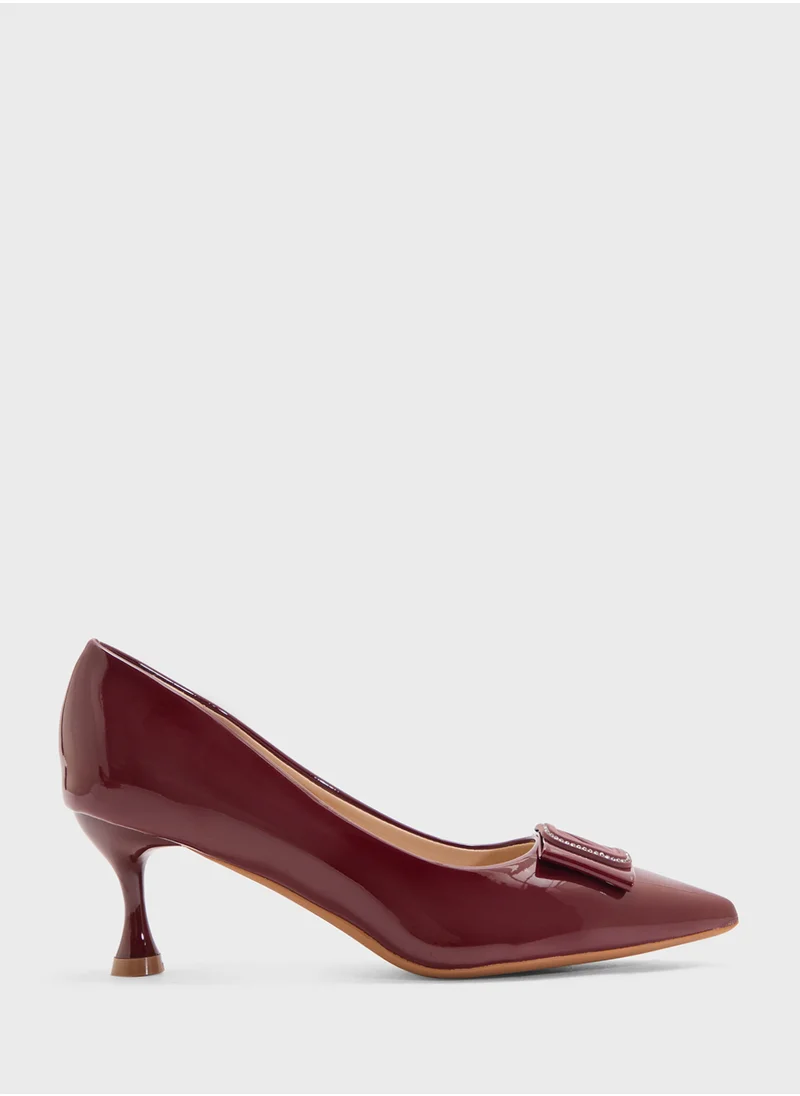 SD.Felano Mid Heeled Pointed Pump