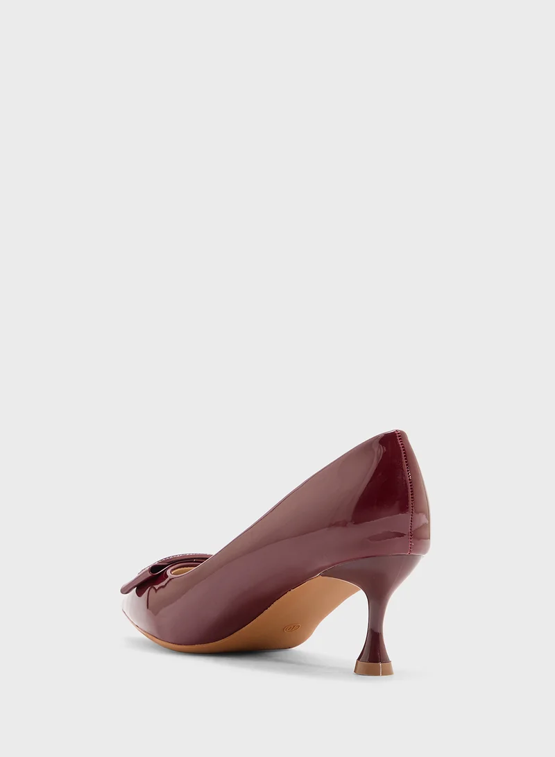 SD.Felano Mid Heeled Pointed Pump