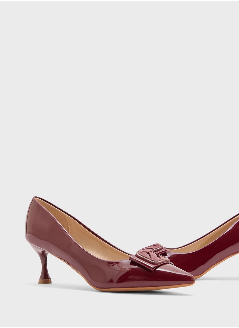 SD.Felano Mid Heeled Pointed Pump  - Image 4