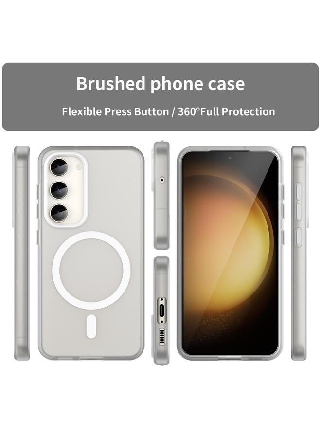 اس-توب جراب لهاتف Samsung Galaxy S23 5G MagSafe Frosted شفاف TPU + PC جراب هاتف بتغطية كاملة - Image 2