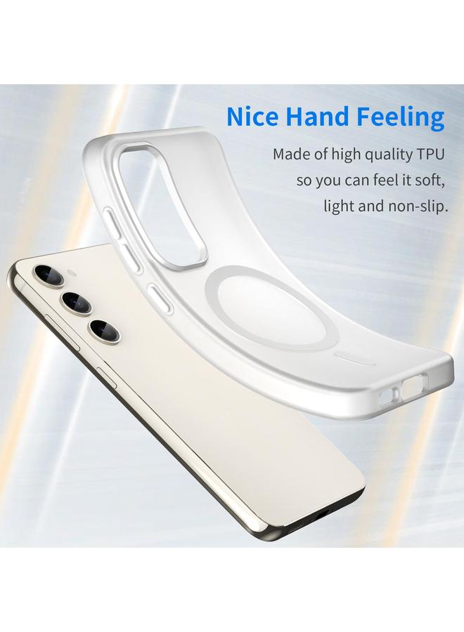 اس-توب جراب لهاتف Samsung Galaxy S23 5G MagSafe Frosted شفاف TPU + PC جراب هاتف بتغطية كاملة - Image 3